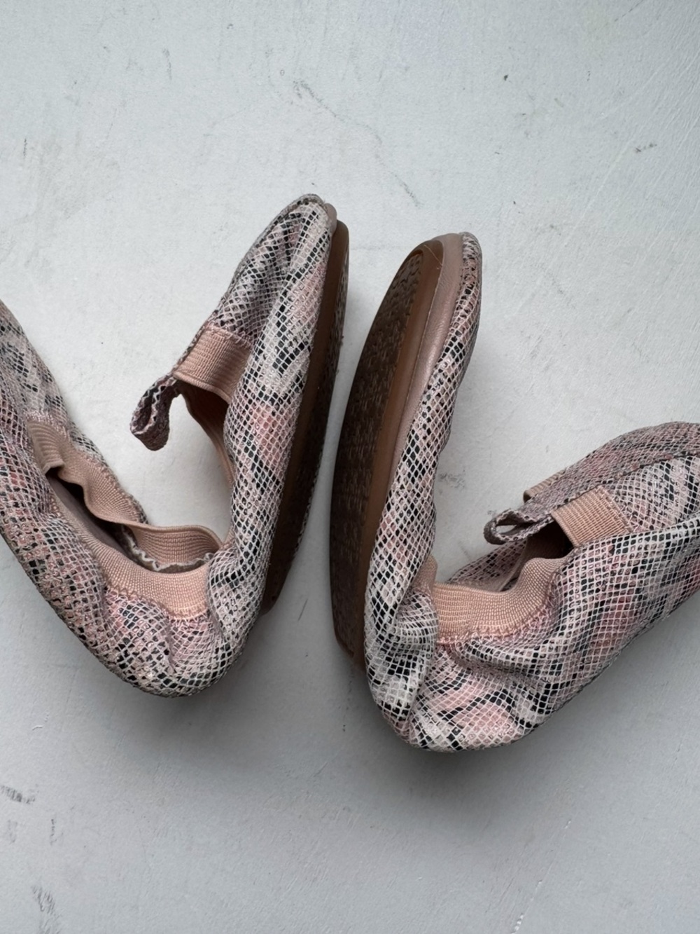 Yosi Samara Foldable Ballet Flat in Blush Multi - Picture 10 of 16